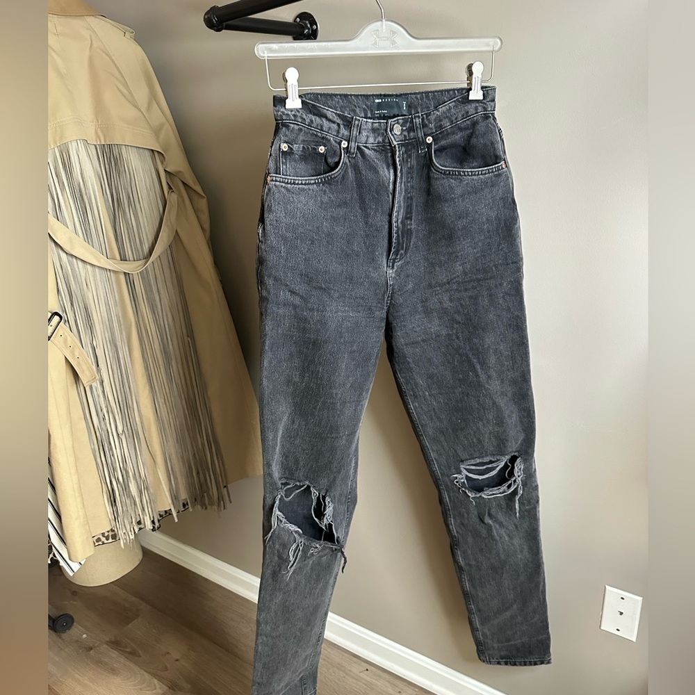 ASOS tall staring my ripped jeans